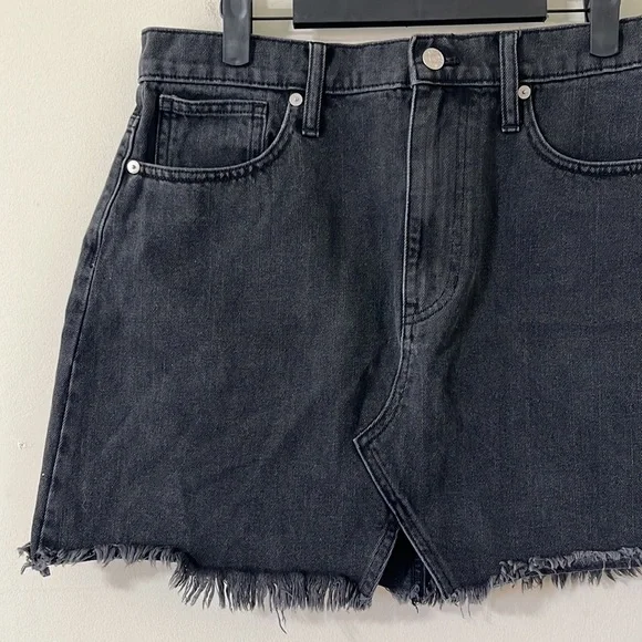Madewell Denim Frisco Mini Skirt Lunar Wash Size 8 - Picture 6 of 10